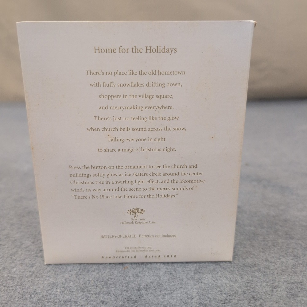 Hallmark Keepsake Home for the Holidays Magic Light Sound Motion Ornament 2010 - Picture 2 of 3